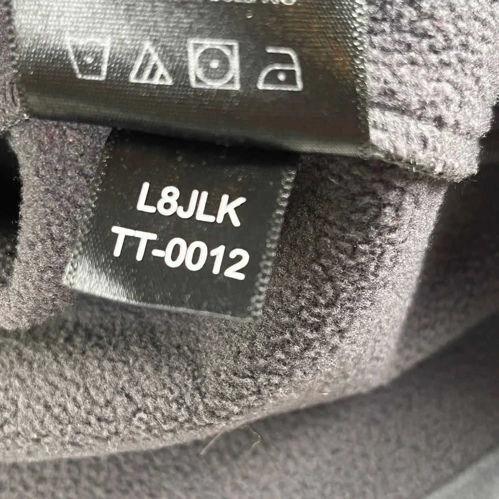 Tumi Tech Mens XL Softshell Fleece Lined Full Zip‎ Jacket Black L8JLK TT-0012